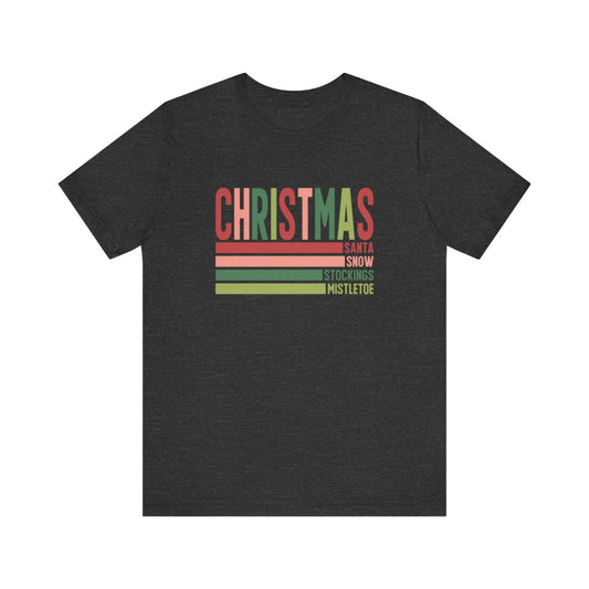 Christmas Lines Short Sleeve Tee