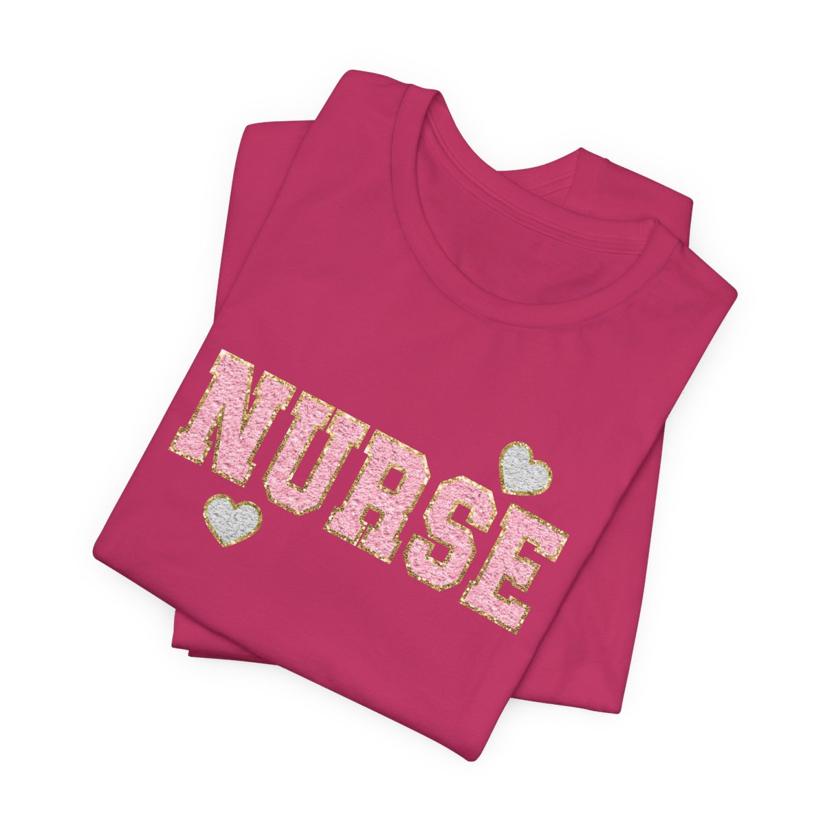 Glitter Nurse Pink Short Sleeve Tee