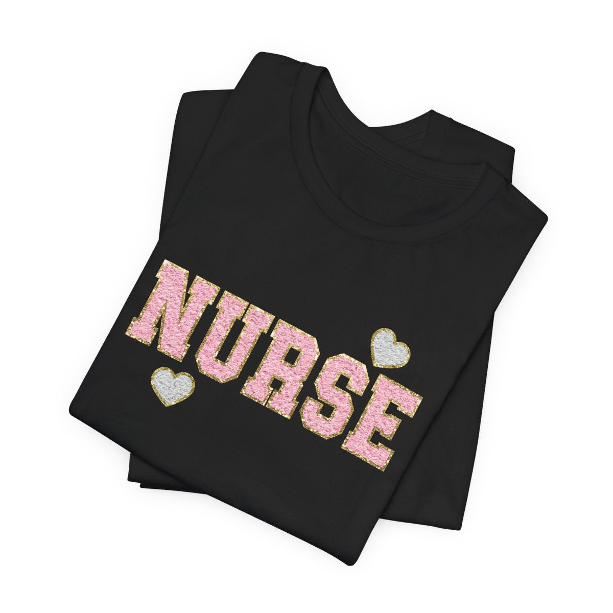 Glitter Nurse Pink Short Sleeve Tee