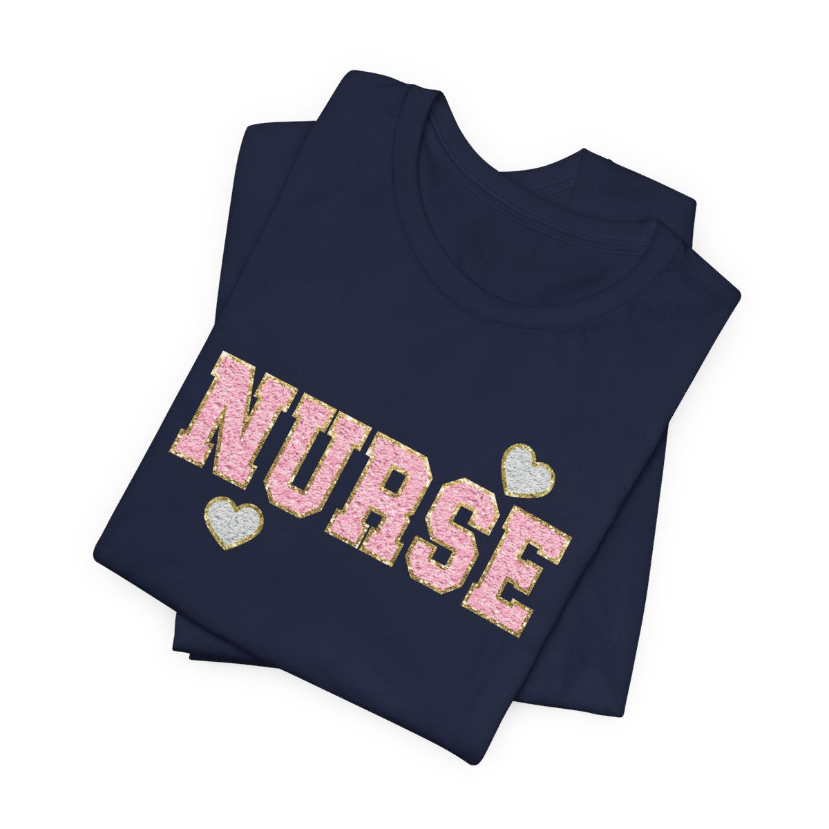 Glitter Nurse Pink Short Sleeve Tee