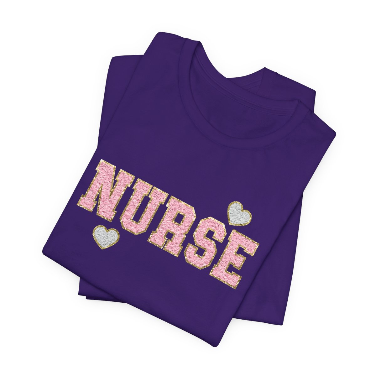 Glitter Nurse Pink Short Sleeve Tee