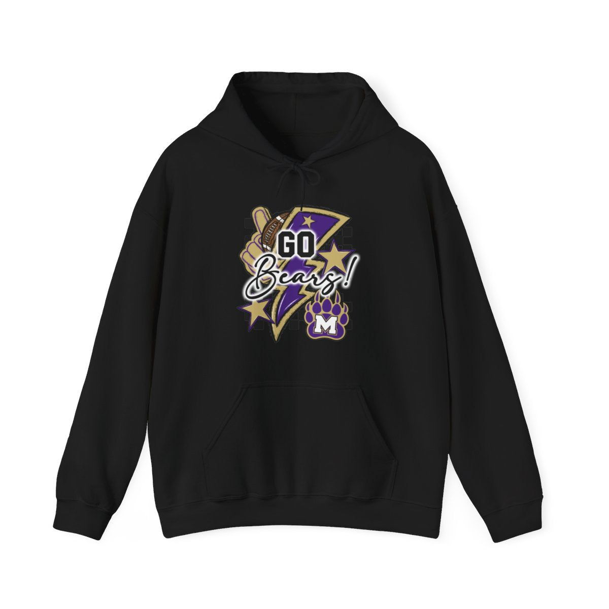 Go Bears Football Hoodie