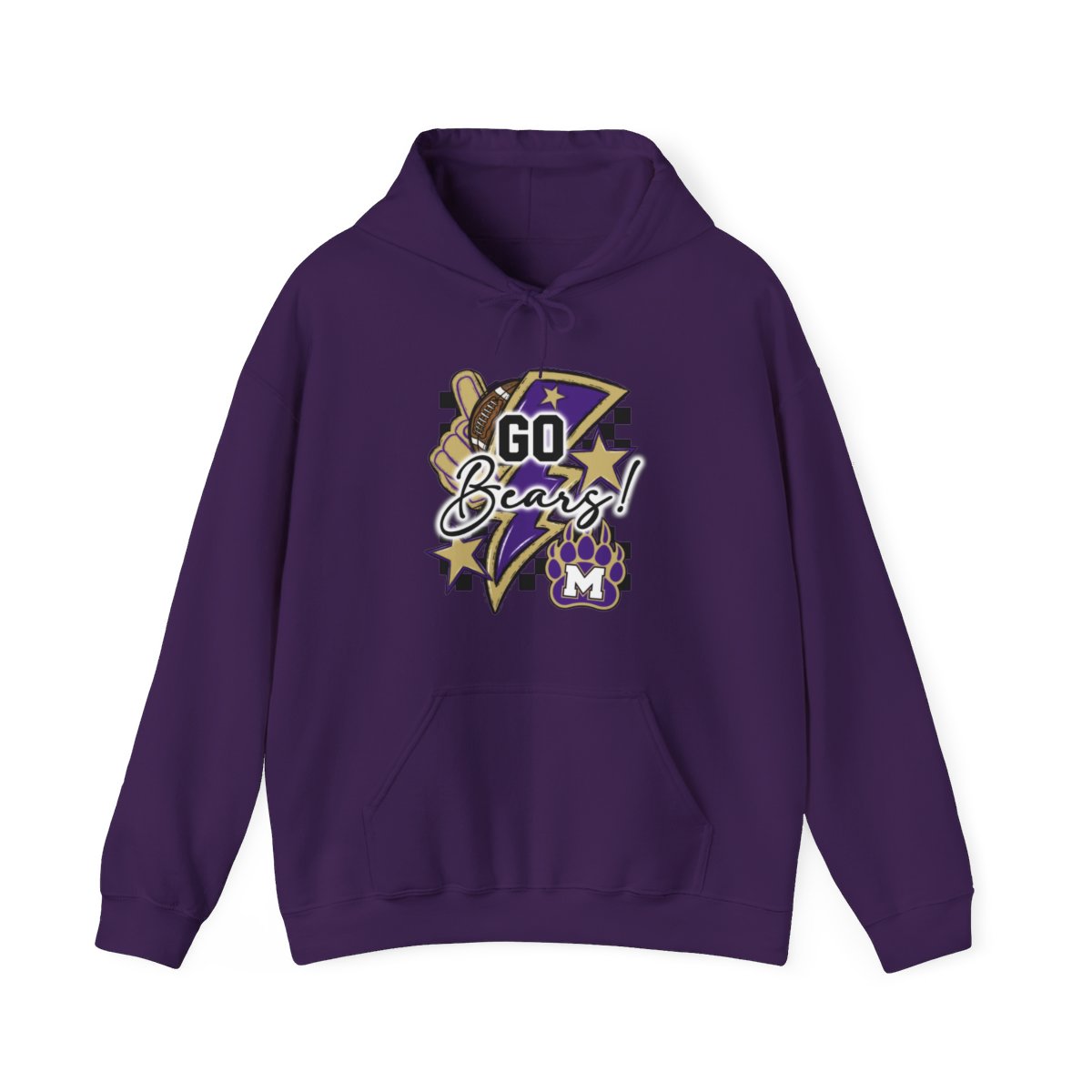 Go Bears Football Hoodie