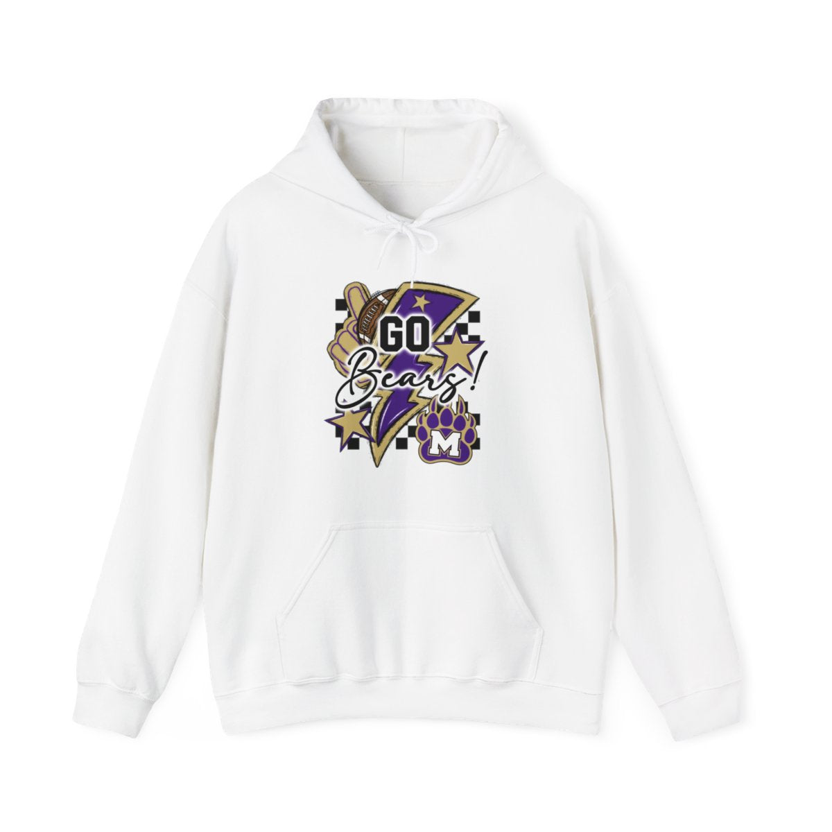 Go Bears Football Hoodie