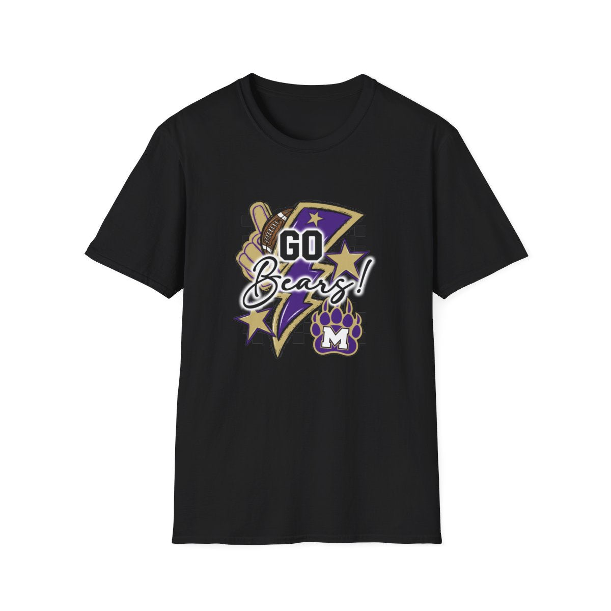 Go Bears Football Short Sleeve Tee