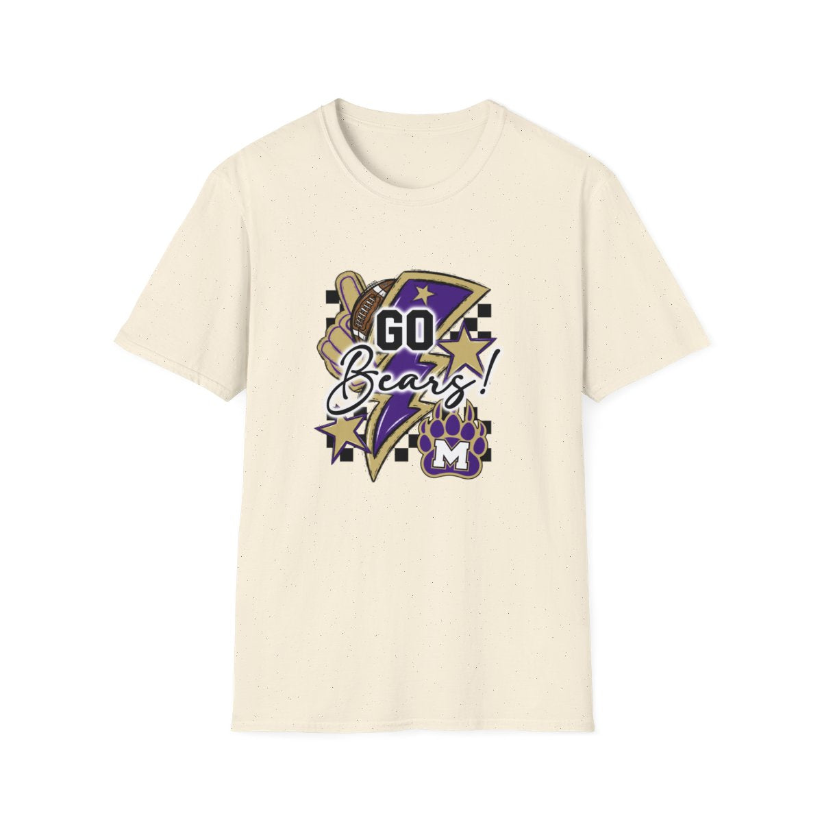 Go Bears Football Short Sleeve Tee