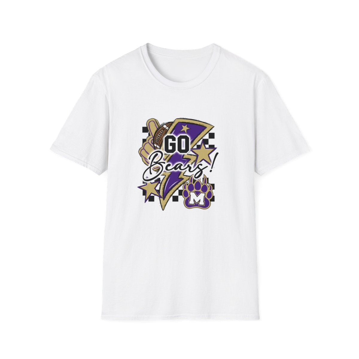 Go Bears Football Short Sleeve Tee