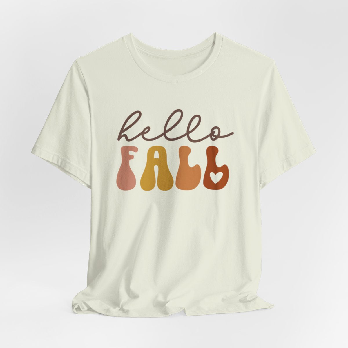 Hello Fall Heart Short Sleeve Tee