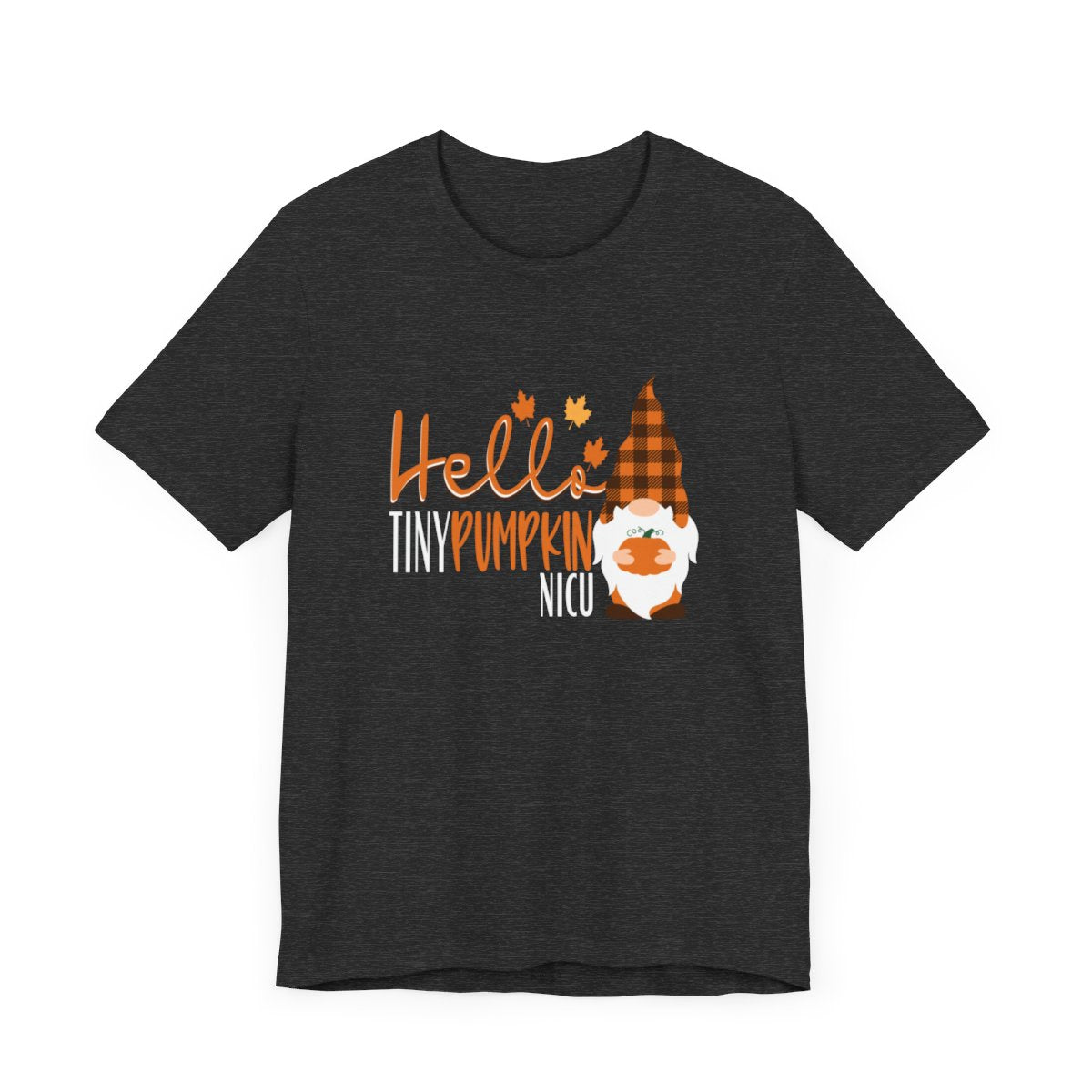 Tiny Pumpkin Gnome NICU Short Sleeve Tee