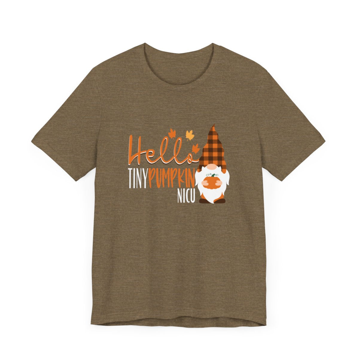 Tiny Pumpkin Gnome NICU Short Sleeve Tee