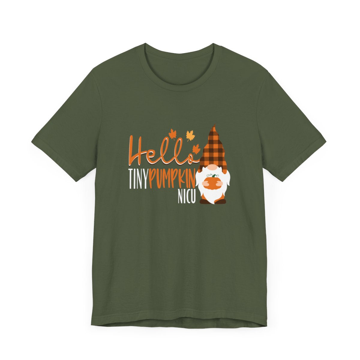 Tiny Pumpkin Gnome NICU Short Sleeve Tee