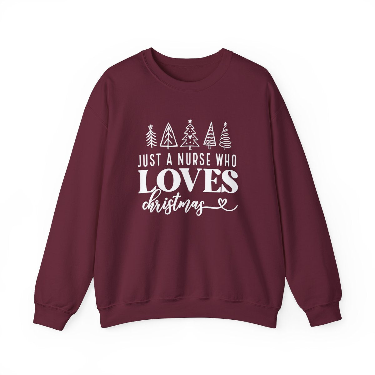 Just A Nurse Who Loves Christmas Long Sleeve Sweatshirt