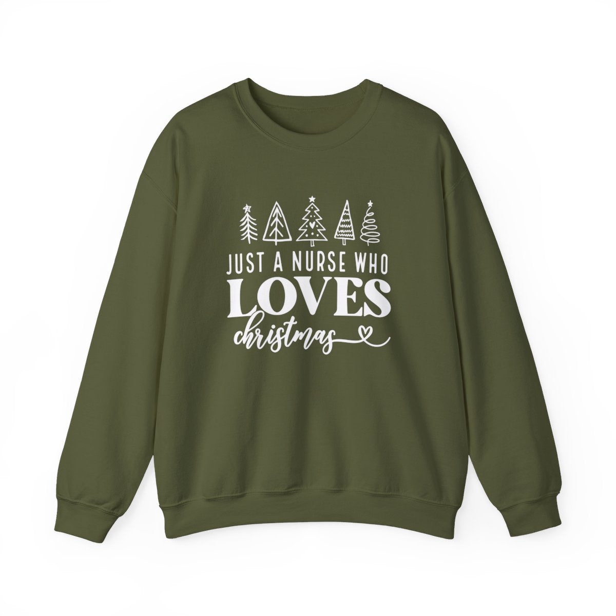 Just A Nurse Who Loves Christmas Long Sleeve Sweatshirt