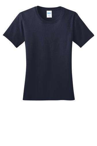 Port & Co L150 (Navy)- Womens Short Sleeve Shirt