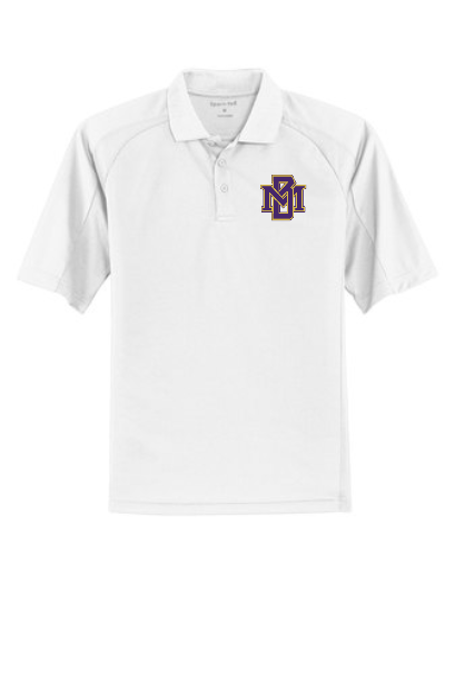 MB Purple and Gold Logo DriMesh Pro Short Sleeve Polo