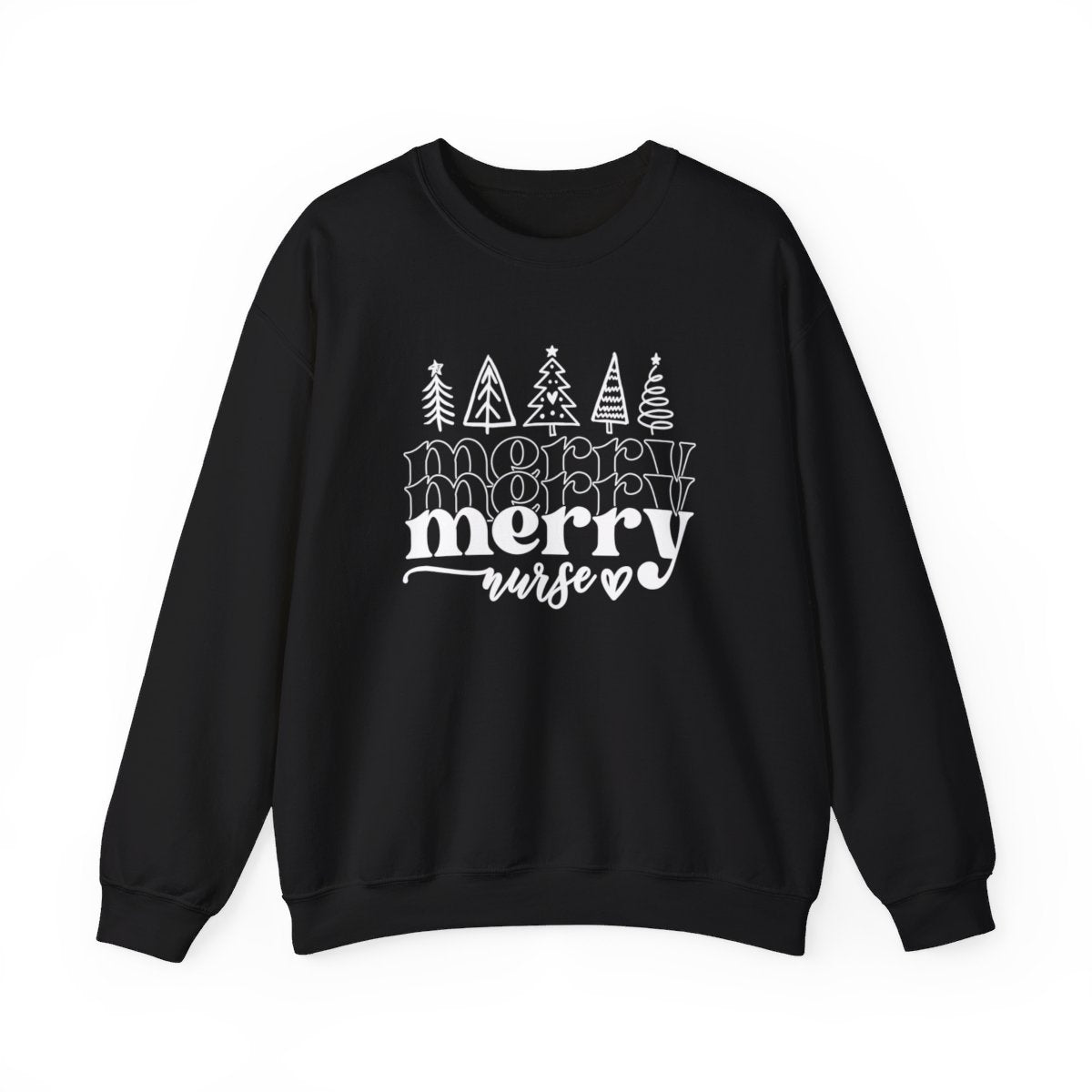 Merry Nurse Trees Long Sleeve Sweatshirt