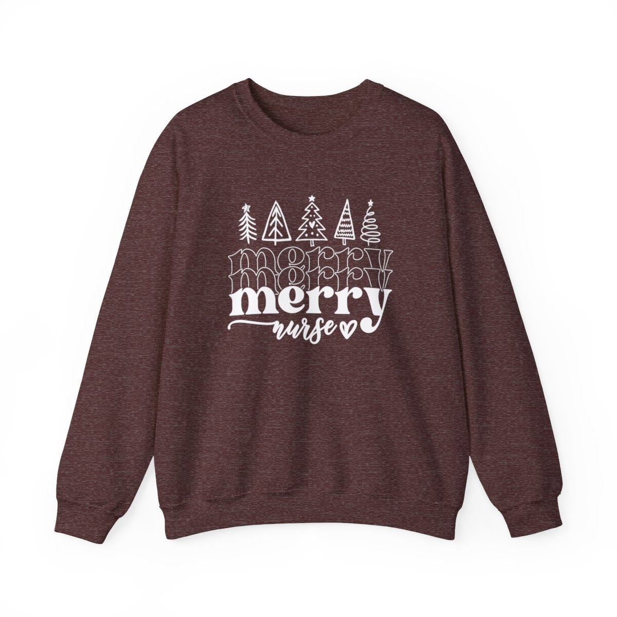 Merry Nurse Trees Long Sleeve Sweatshirt
