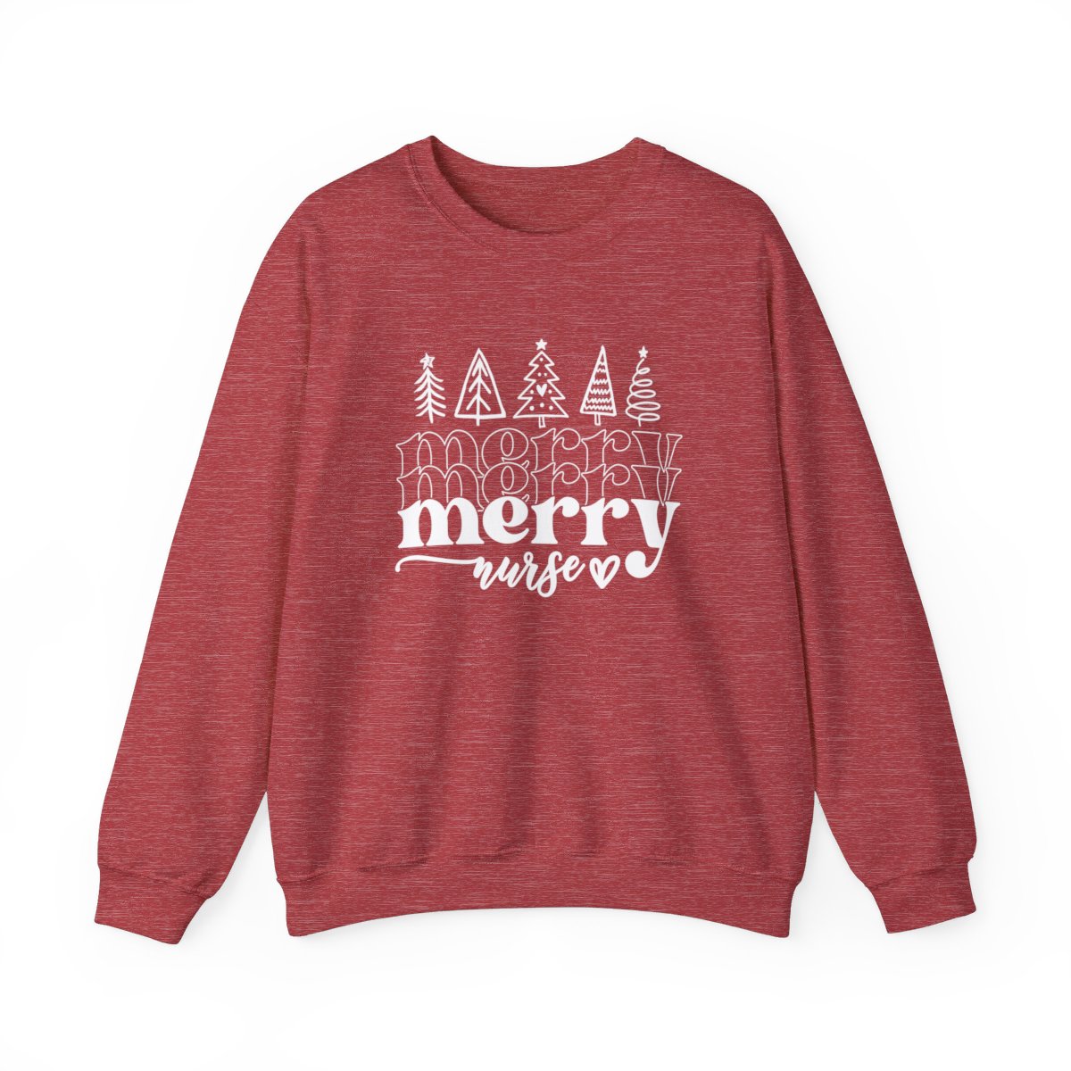 Merry Nurse Trees Long Sleeve Sweatshirt