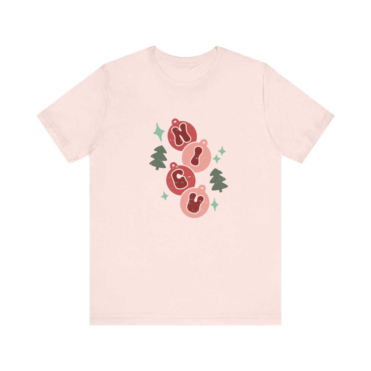 NICU Stacked Christmas Distressed Short Sleeve Tee