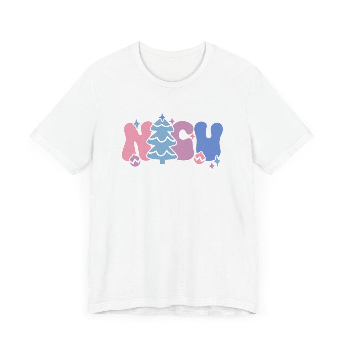 NICU Christmas Pastel Short Sleeve Tee