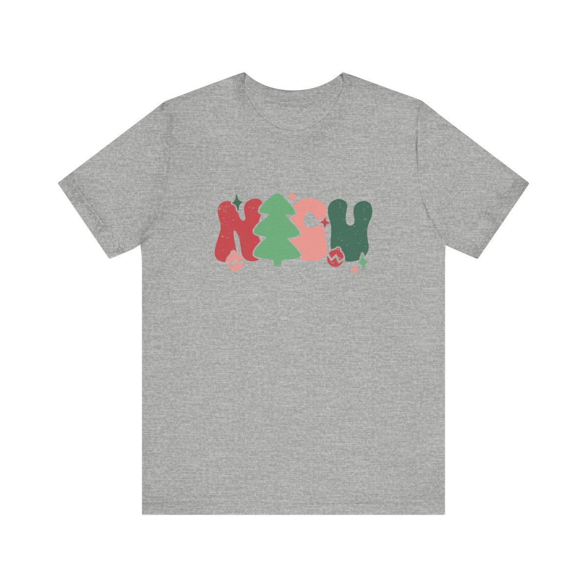 NICU Christmas Distressed Short Sleeve Tee