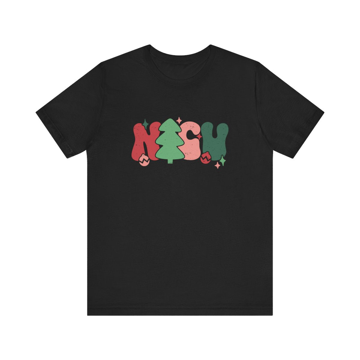 NICU Christmas Distressed Short Sleeve Tee