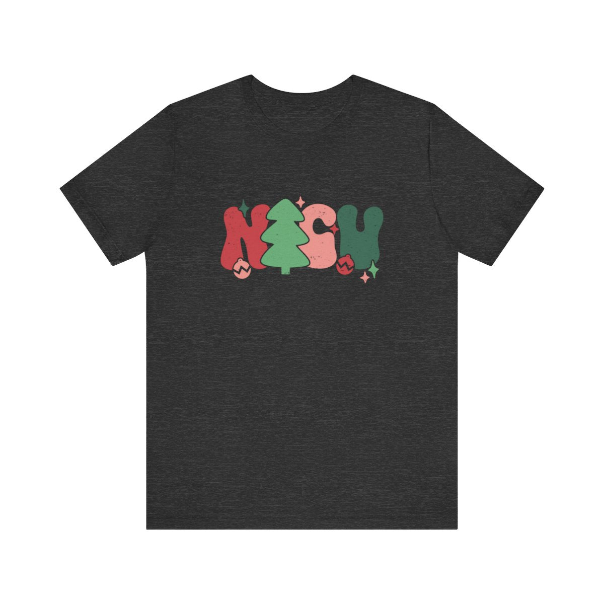 NICU Christmas Distressed Short Sleeve Tee