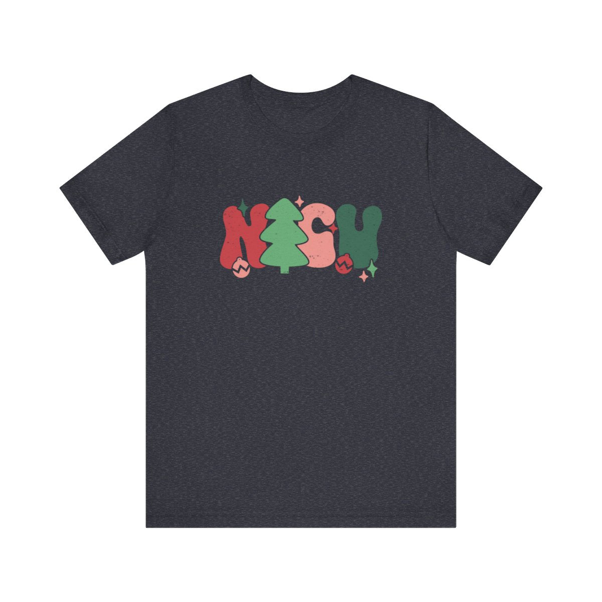 NICU Christmas Distressed Short Sleeve Tee