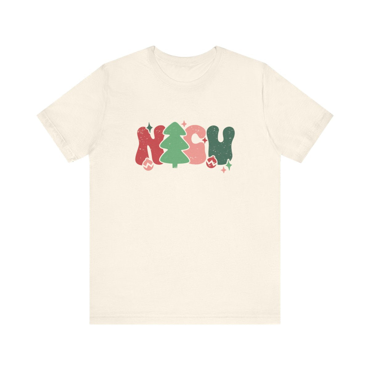 NICU Christmas Distressed Short Sleeve Tee