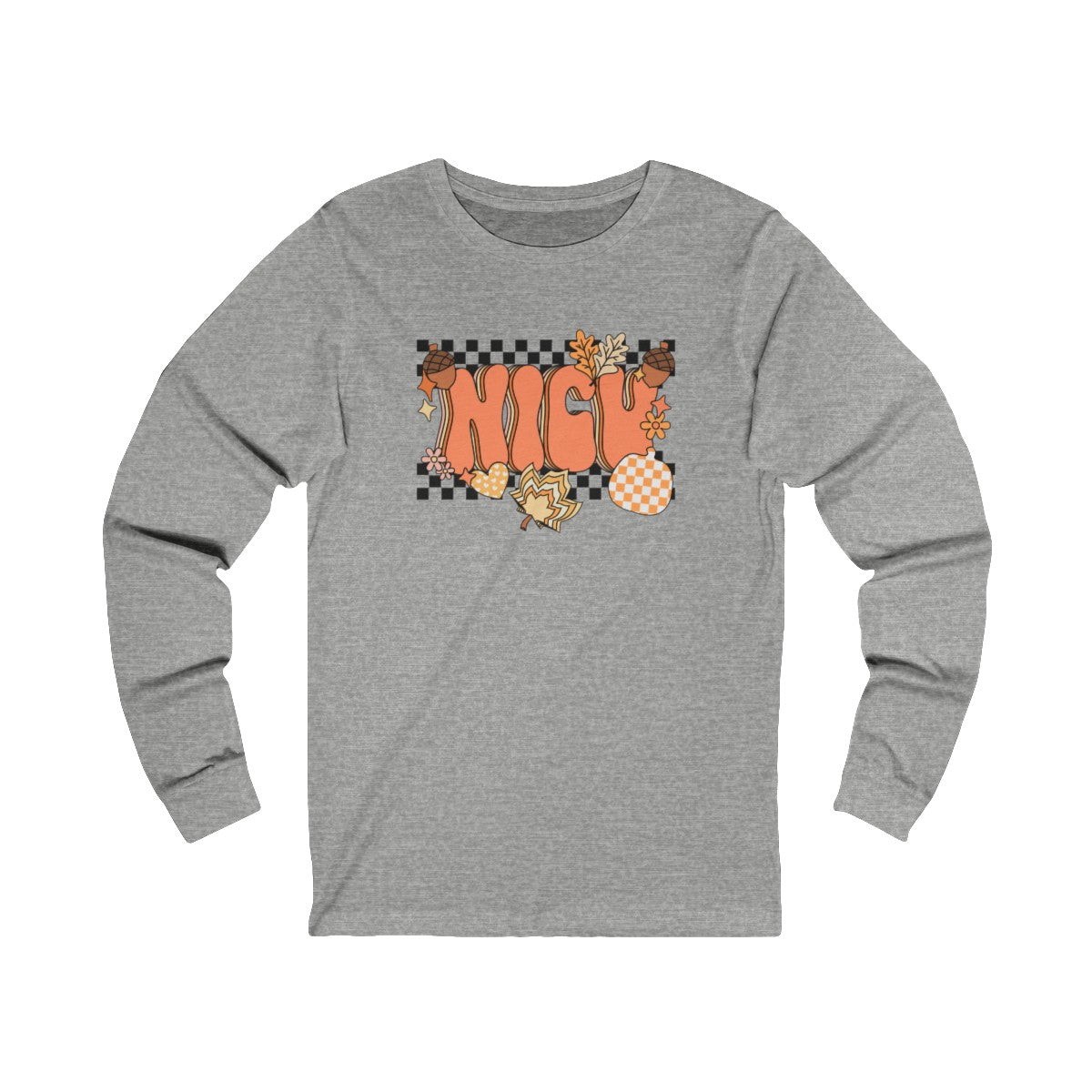 NICU Fall Pattern Long Sleeve Tee