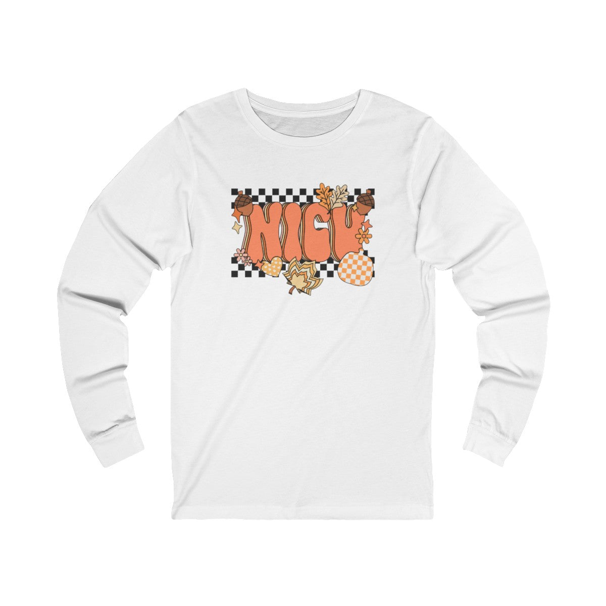 NICU Fall Pattern Long Sleeve Tee