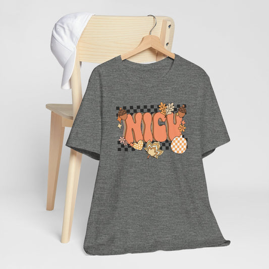 NICU Fall Pattern Short Sleeve Tee