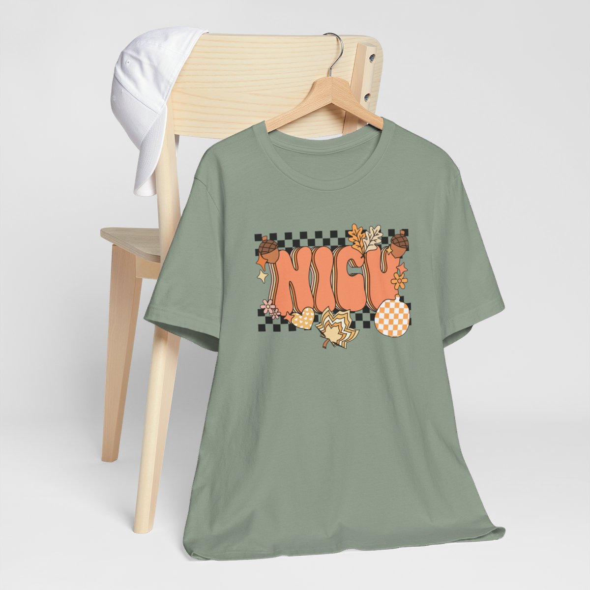 NICU Fall Pattern Short Sleeve Tee