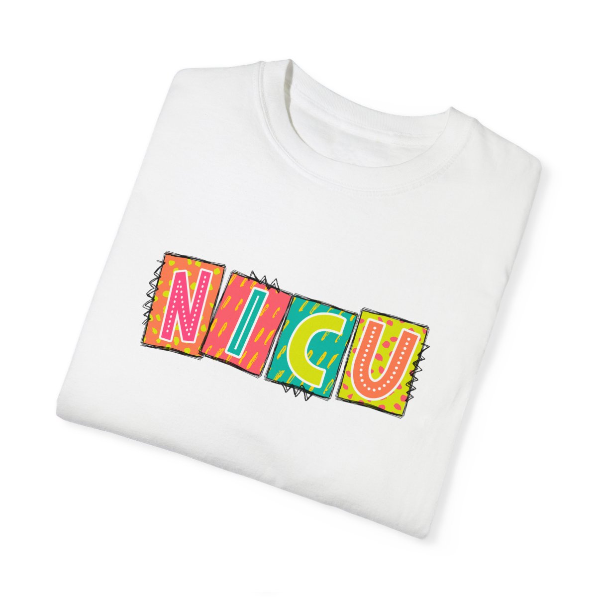 NICU Neon Blocks Short Sleeve Tee