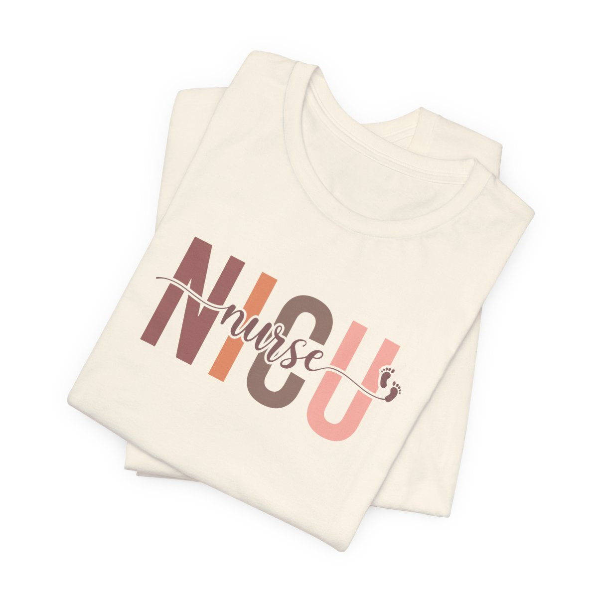 NICU Nurse Baby Feet Short Sleeve Tee