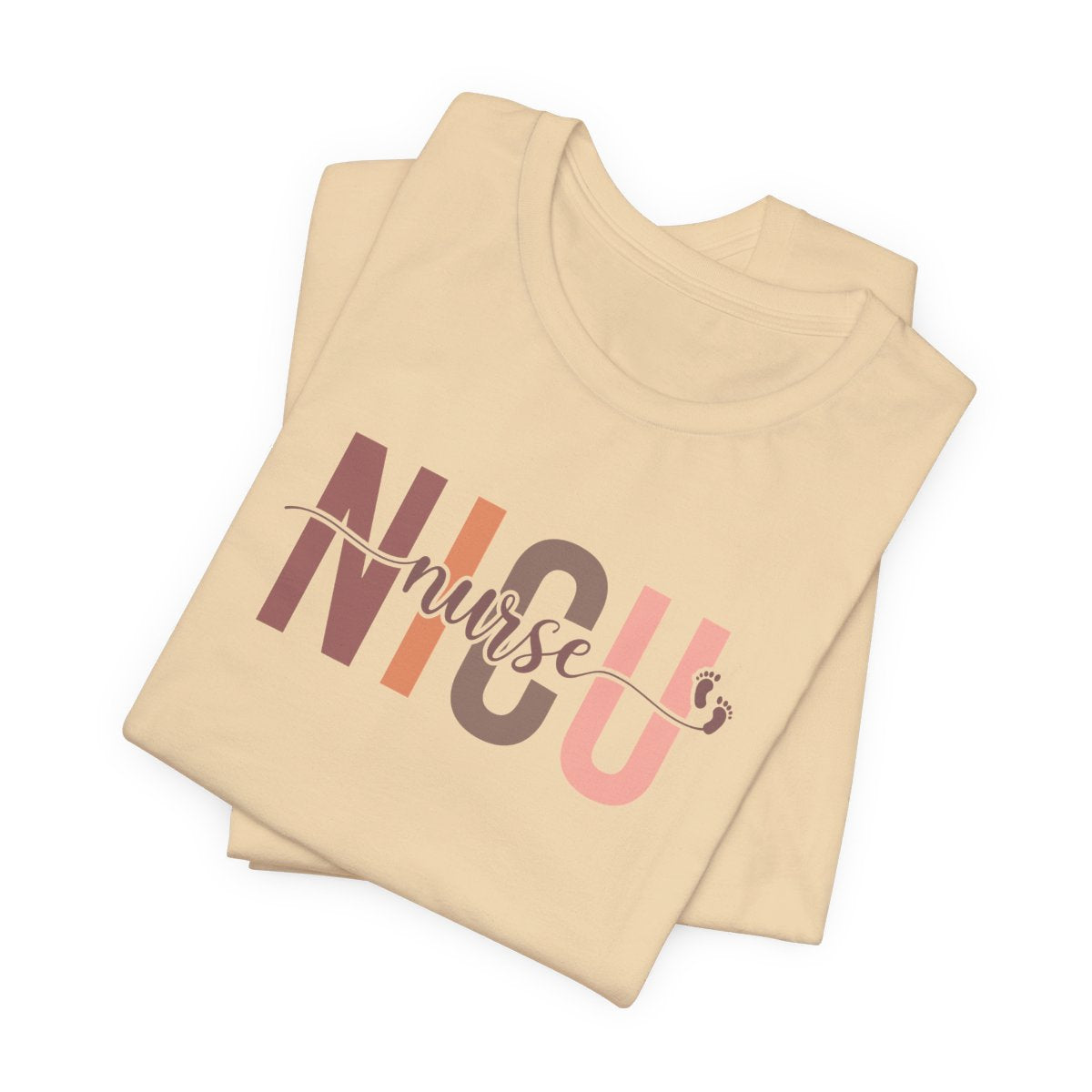 NICU Nurse Baby Feet Short Sleeve Tee