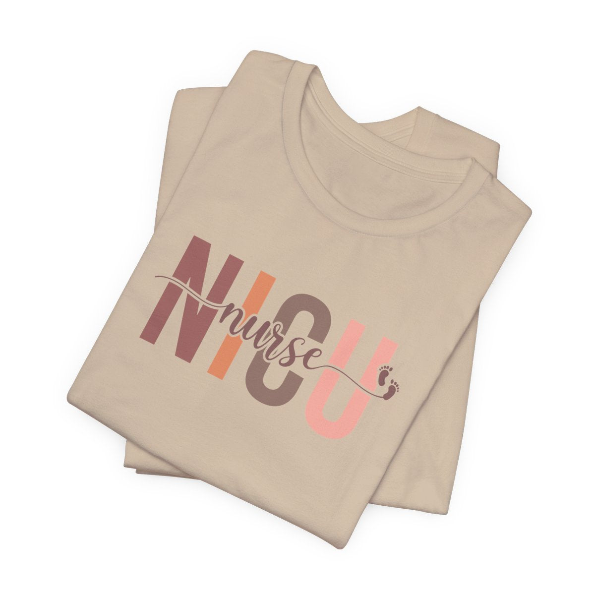 NICU Nurse Baby Feet Short Sleeve Tee