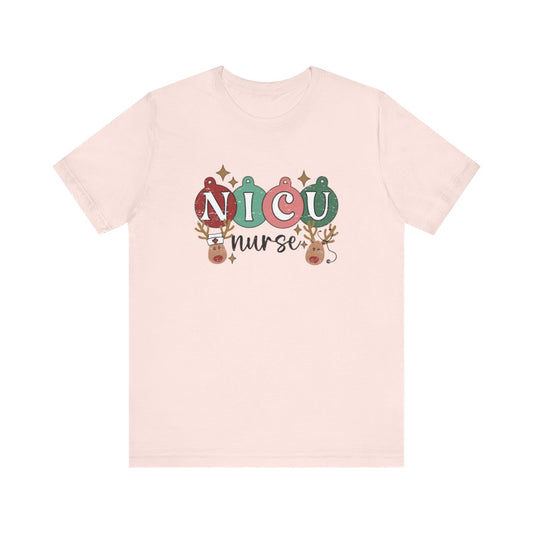 NICU Reindeer Distressed Short Sleeve Tee
