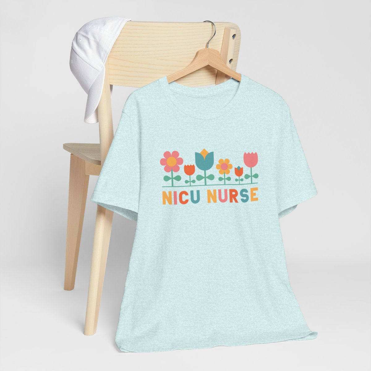 NICU Nurse Floral Short Sleeve Tee
