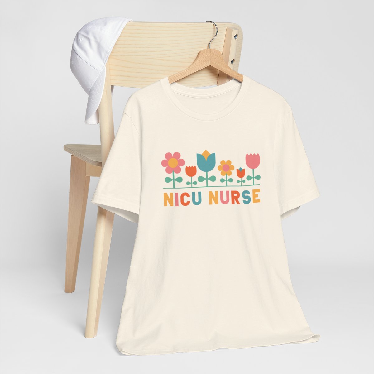 NICU Nurse Floral Short Sleeve Tee