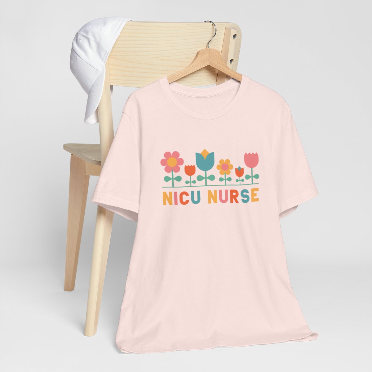 NICU Nurse Floral Short Sleeve Tee