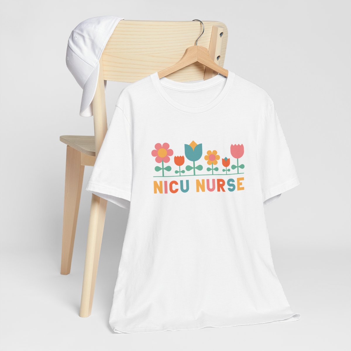 NICU Nurse Floral Short Sleeve Tee