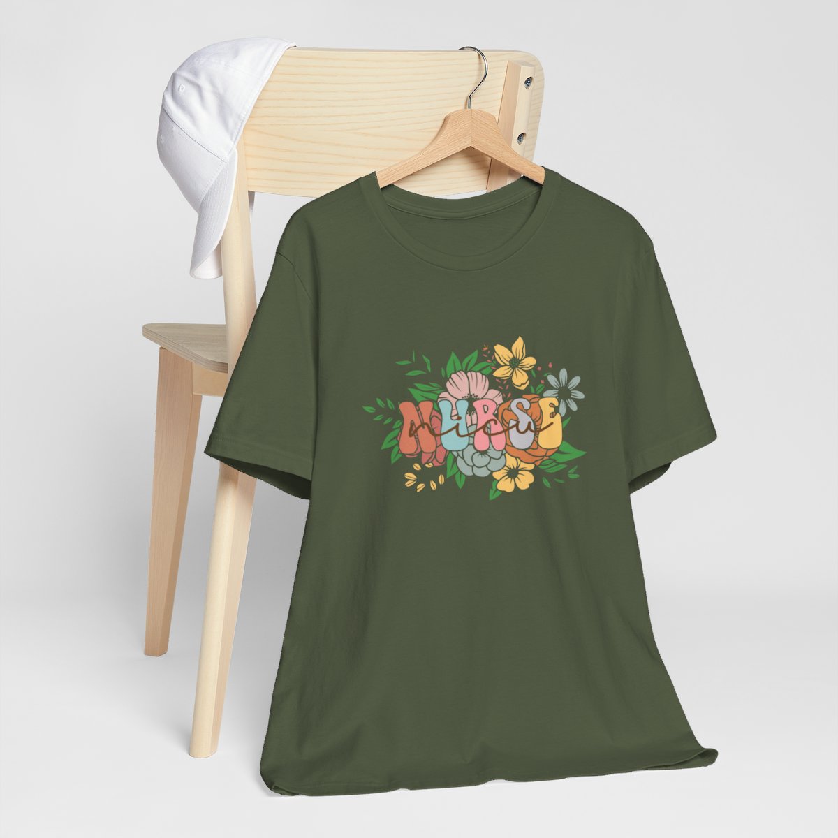 NICU Nurse Flower Short Sleeve Tee