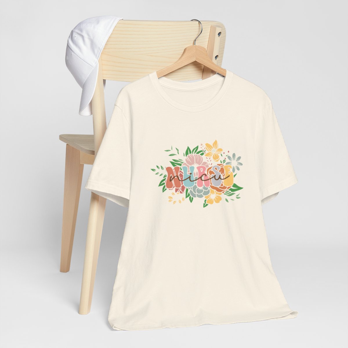 NICU Nurse Flower Short Sleeve Tee