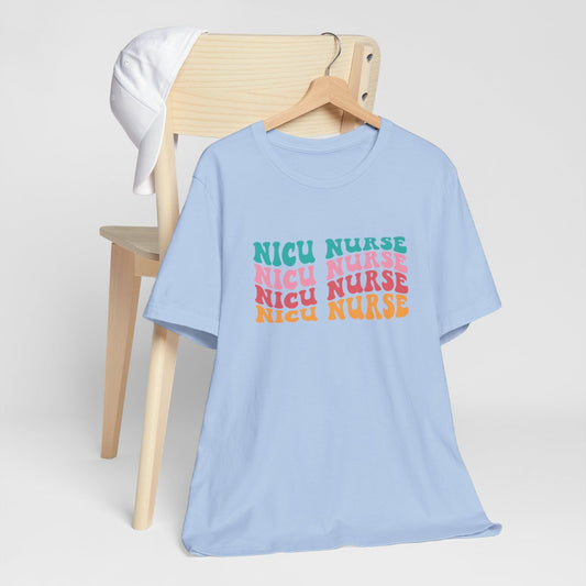 NICU Nurse Wave x4 v1 Short Sleeve Tee