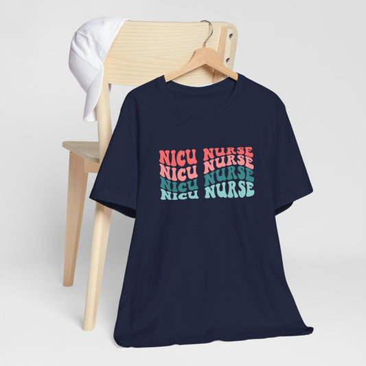 NICU Nurse Wave x4 v2 Short Sleeve Tee