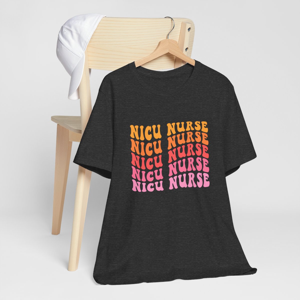 Retro NICU Nurse Wave Short Sleeve Tee