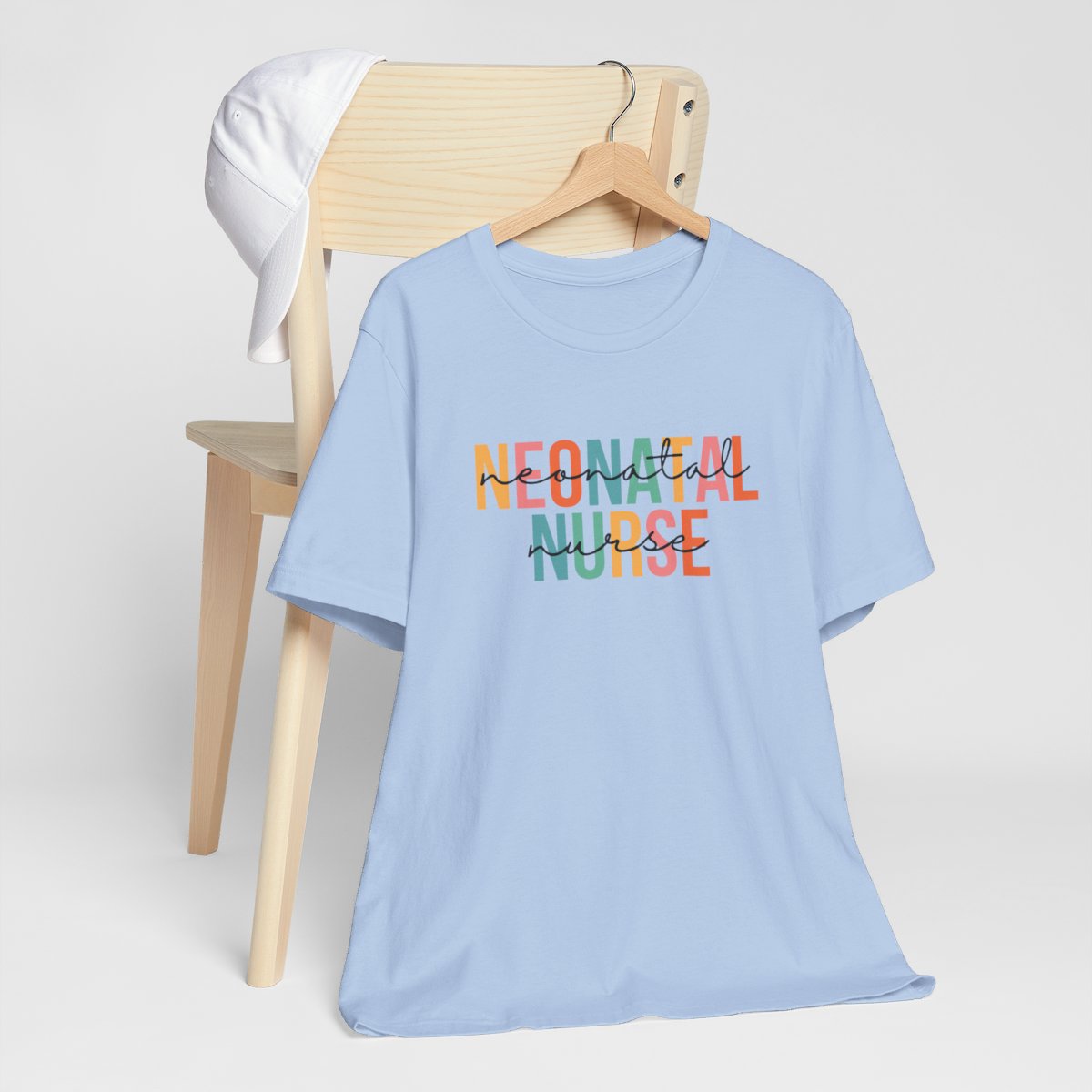 Neonatal Nurse with Script Short Sleeve Tee