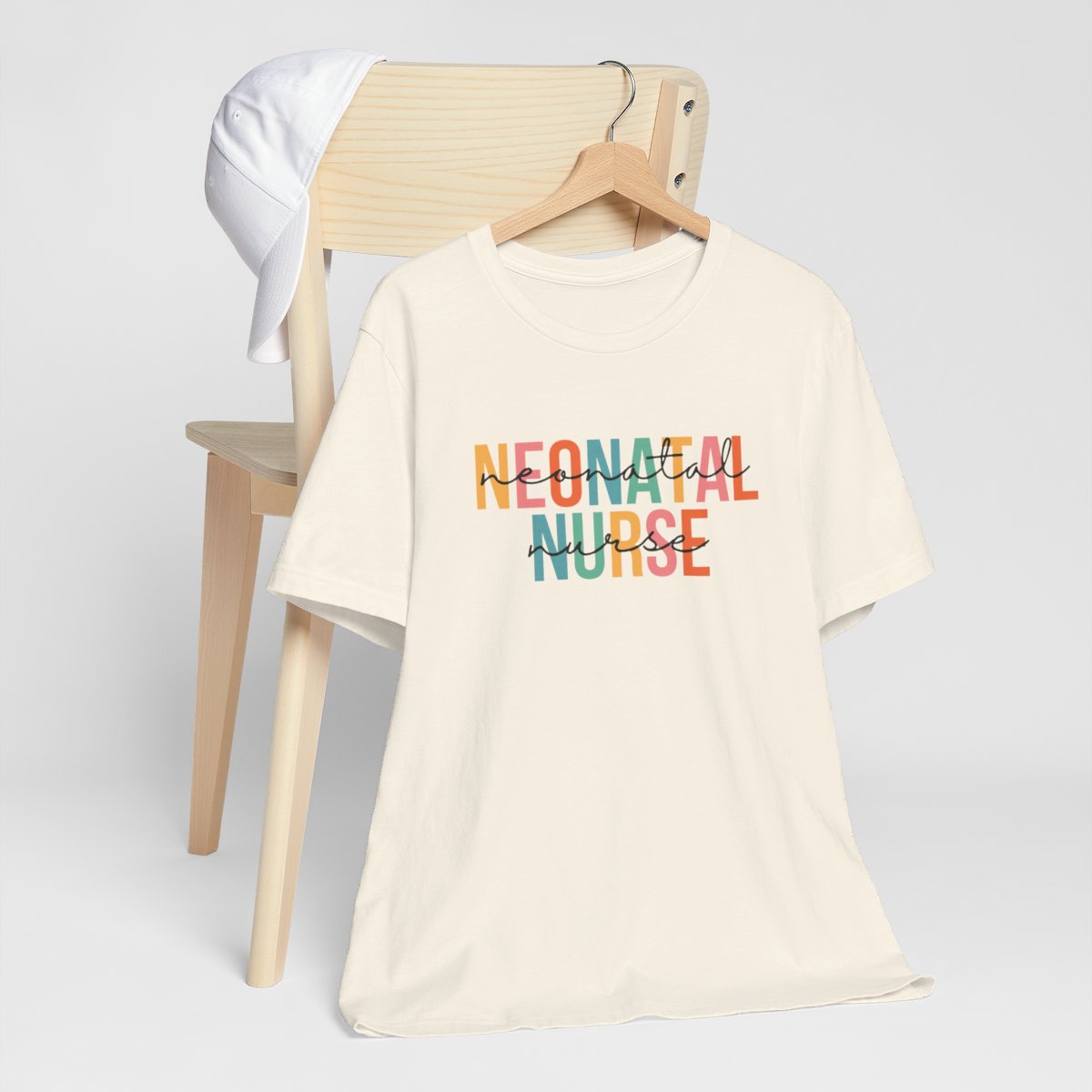 Neonatal Nurse with Script Short Sleeve Tee