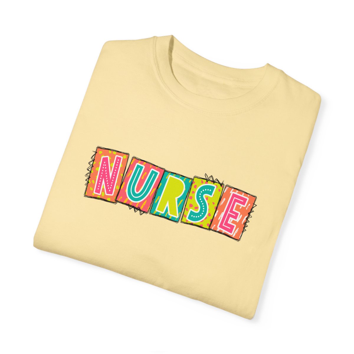 Nurse2 Neon Blocks Short Sleeve Tee
